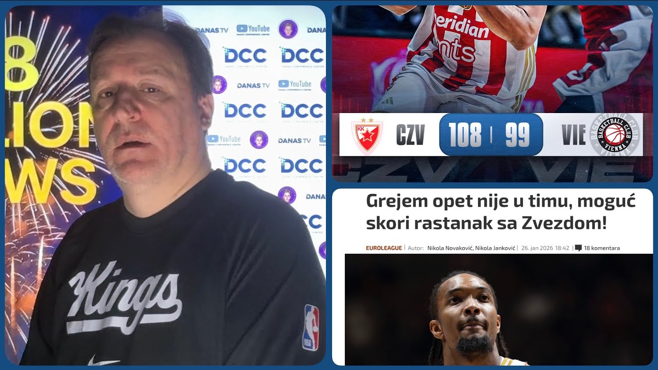 Željko Pantić: Umorna Zvezda preživela žilavi Beč i Devonte Grejem kao deo NBA egzodusa iz Evrope…