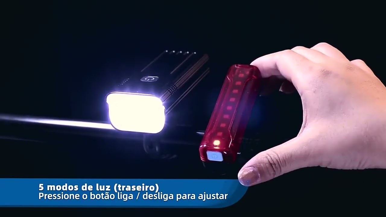 High-performance rechargeable bike light with durable design and battery indicator 10000mAh