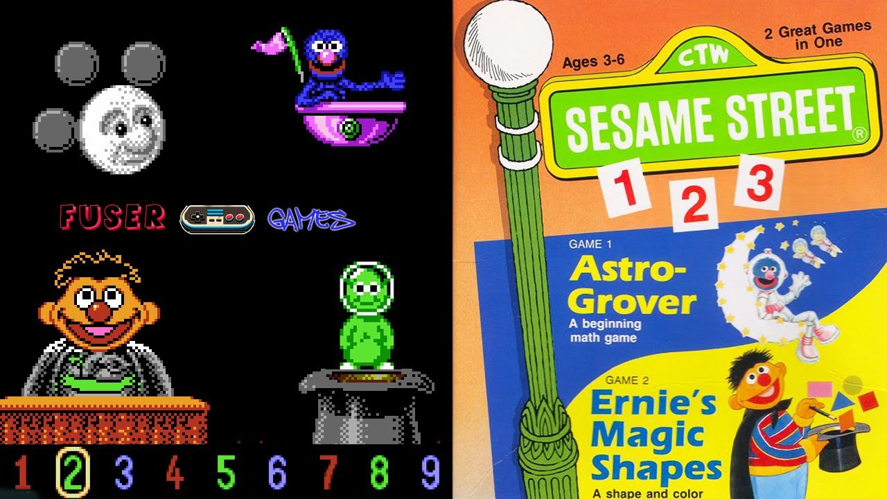 Sesame Street 1-2-3  17:22 (NES 1989) Speedrun, retro