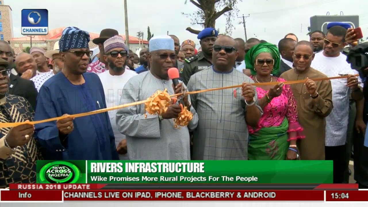 Atiku, Wike Inaugurate Road Projects In Isioko, Okochiri Rivers