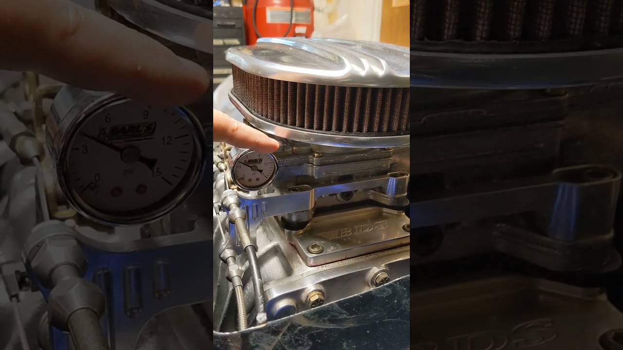 why you need a fuel pressure gauge with a mechanical fuel pump or carb. do it now!