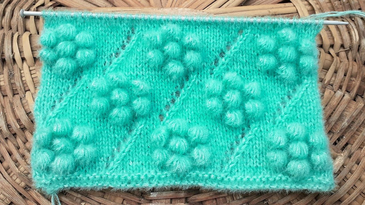 बेहद आसान और सुंदर बुनाई डिजाइन / Very Beautiful Bubble Knitting Design for Cardigan Baby sweater