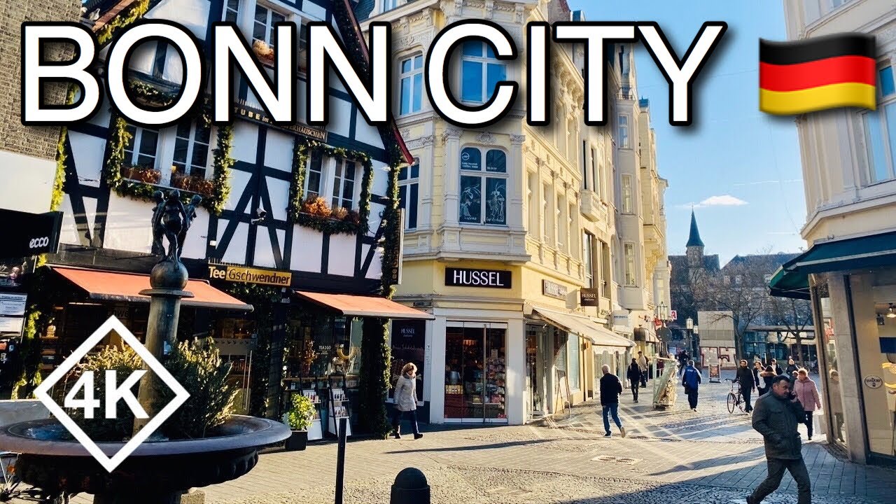 [4K] West Germany Walk - Bonn Germany Tour - Beethovens House View