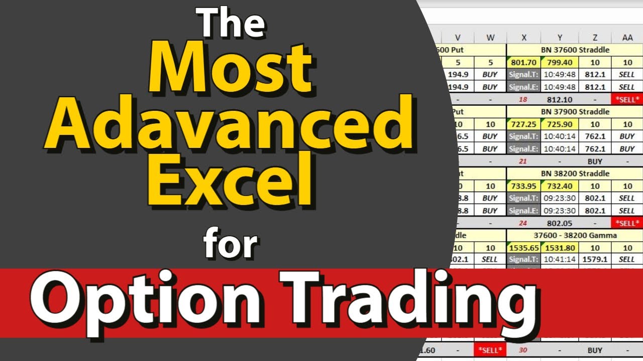 Самая продвинутая таблица Excel для торговли опционами | Программирование макросов и VBA