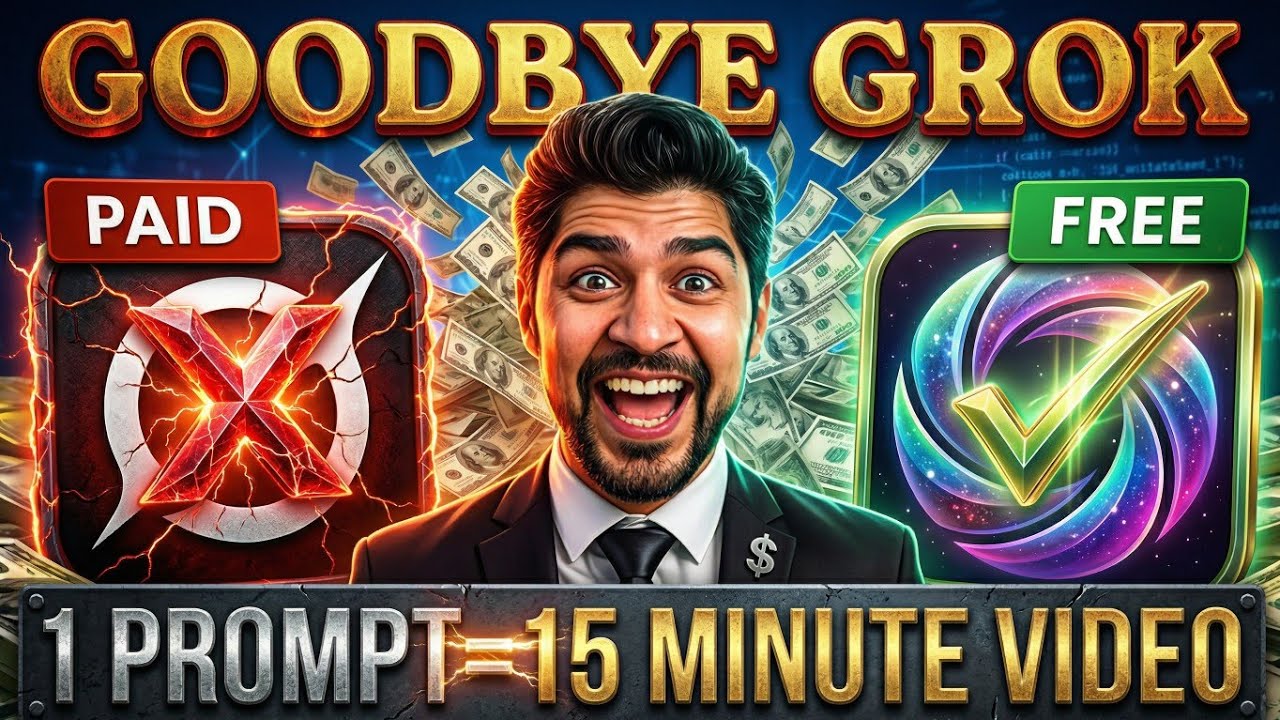 Grok is Dead | Create 15 minute long AI video with 1 prompt | Grok AI alternative