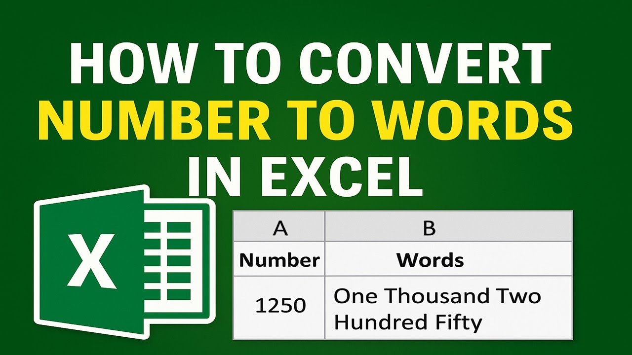 How to Convert Numbers to Words in Excel