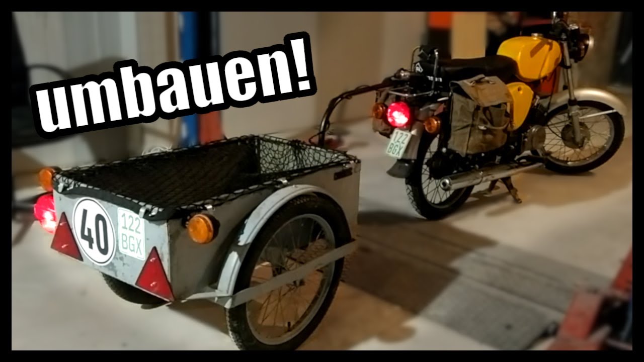 Fahrradanhänger! - UMBAU für meine Simson S50