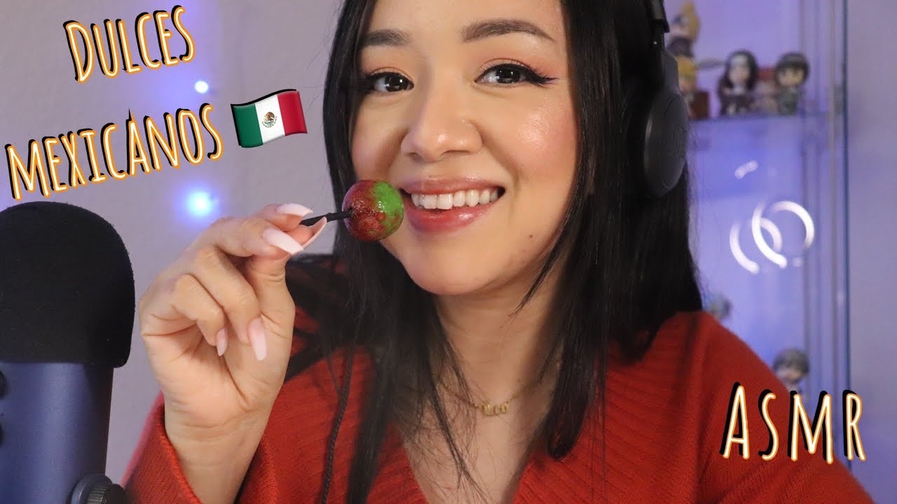 ASMR✨comiendo dulces mexicanos🇲🇽 ~por fin estoy hablando en español✌🏻
