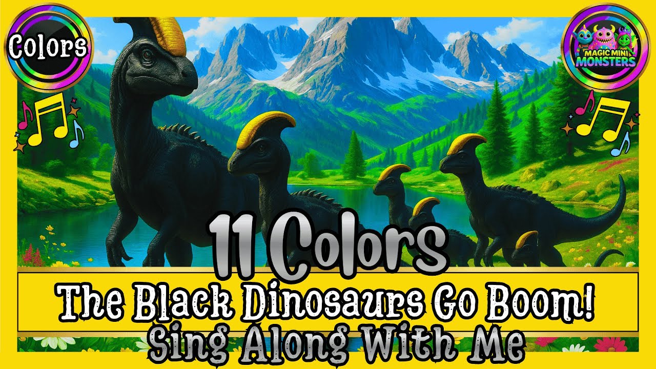 The Black Dinosaurs Go Boom | Magic Mini Monsters | #magicminimonsters
