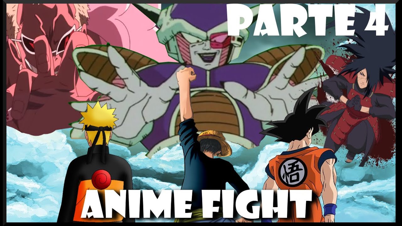 Anime Fight - Goku Rufy Naruto vs Freezer Doflamingo Madara - Parte 4 [Remastered]
