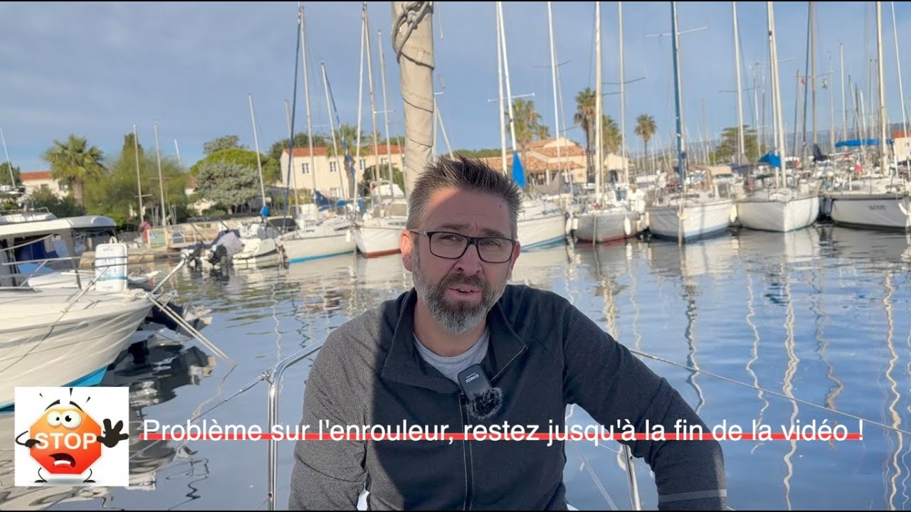 Sailing S&eacute;miramis   #Episode 2   Probl&egrave;me lors de l'installation de la grand voile sur enrouleur !