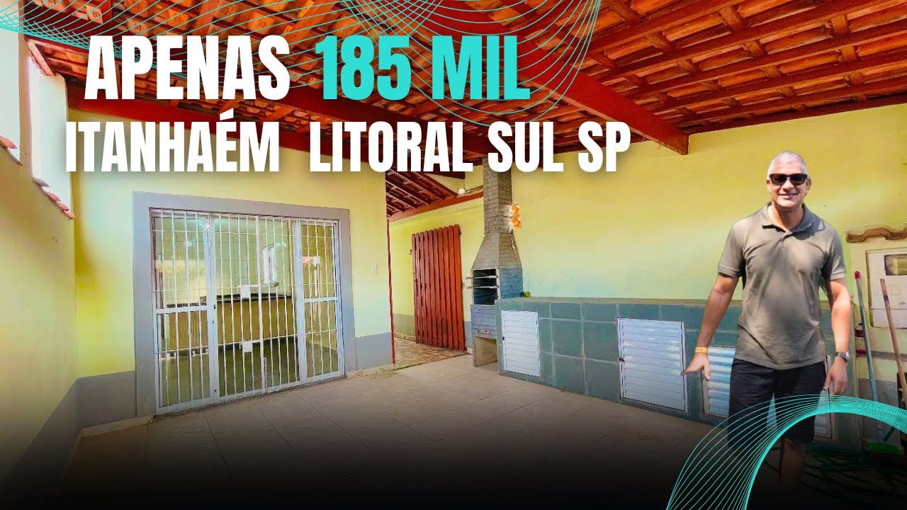 Casa de Oportunidade em Itanhaém a 2,5km da praia por 185 MIL
