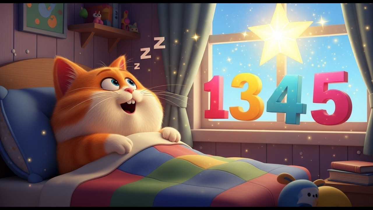 Считаем звезды с Котенком 🐱💤 | Учим цифры 1-5