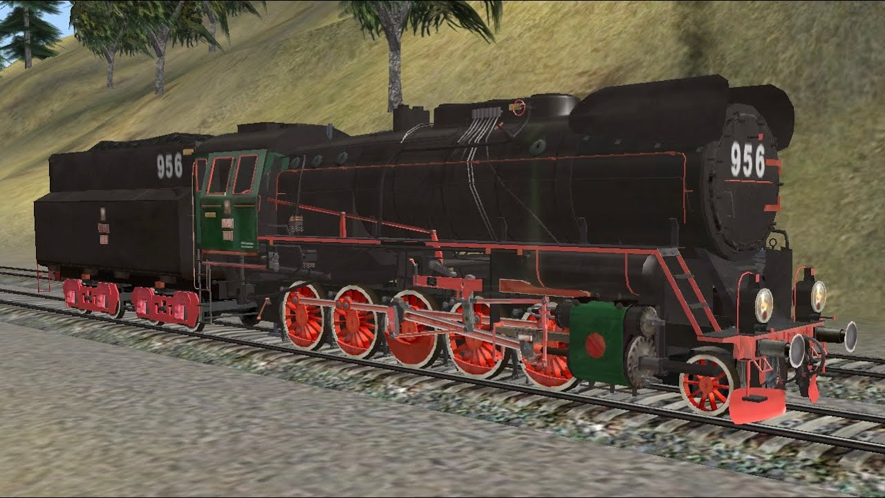 PKP Ty51 hauling a 12-coal car train