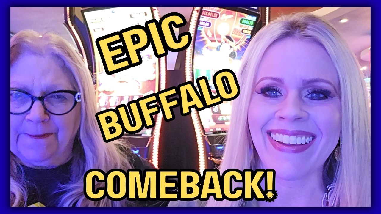EPIC COMEBACK Playing Buffalo Lightning Link In Las Vegas With Julia!
