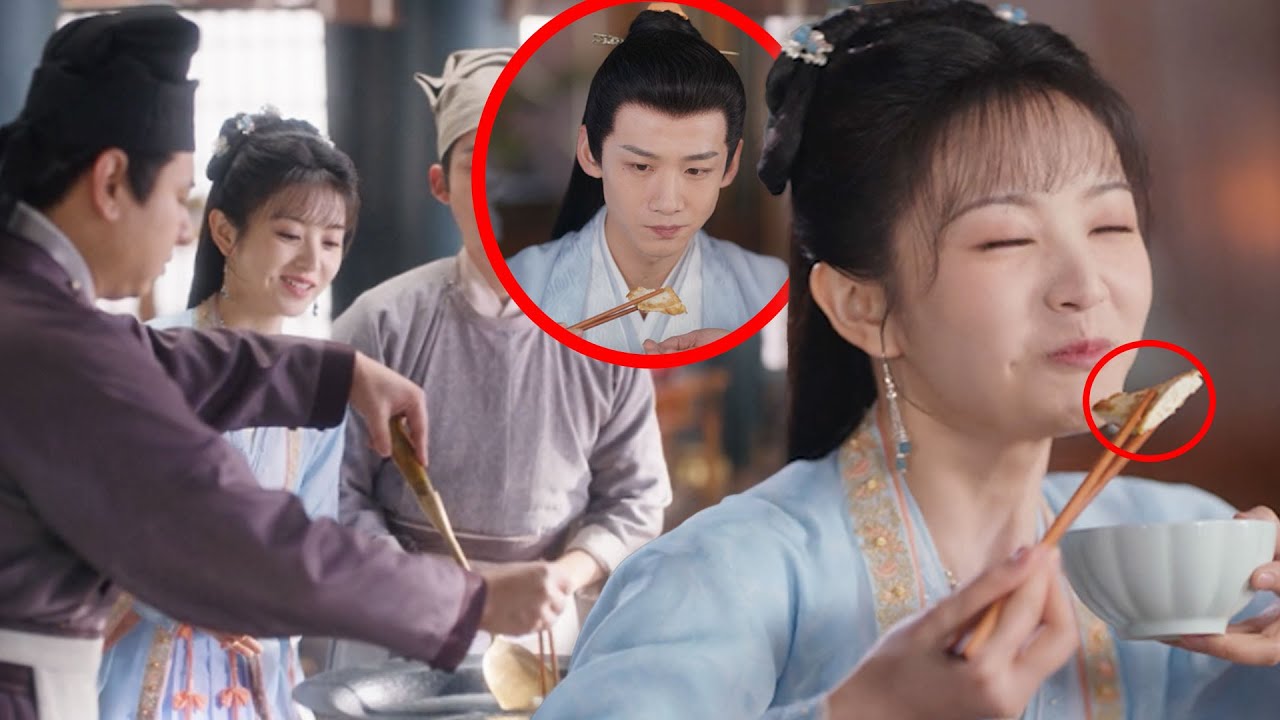灰姑娘巧妙地用「臭豆腐」製作美食，少主起初滿臉嫌棄，沒想到嘗了一口後竟胃口大開，吃了一大盤#chinesedrama