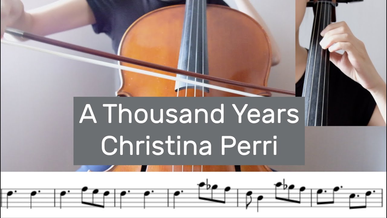 Christina Perri - A Thousand Years Cello Tutorial by Cello Studio