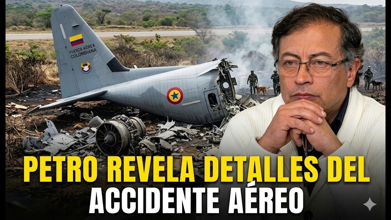 🔴 EN VIVO: Petro habla sobre tragedia a&eacute;rea y revela nuevos detalles del accidente en Colombia