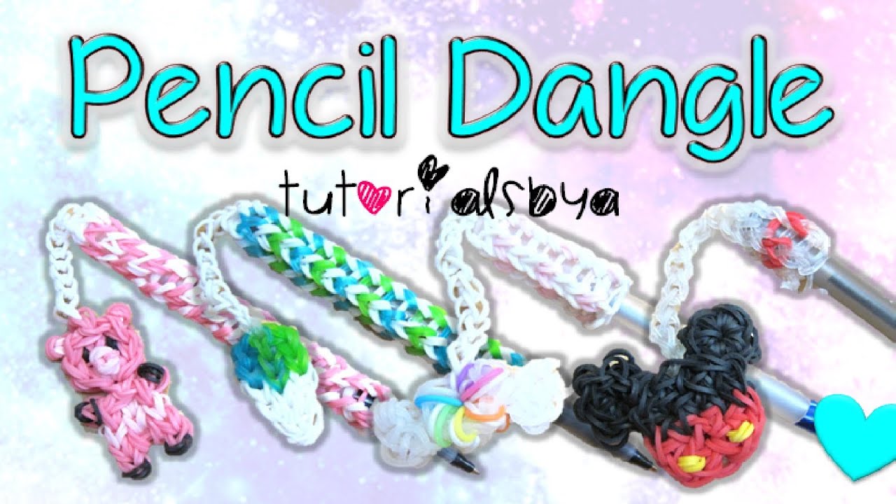 НОВЫЙ Учебник по изготовлению подвески-навершия для ручки/карандаша Rainbow Loom | Как сделать