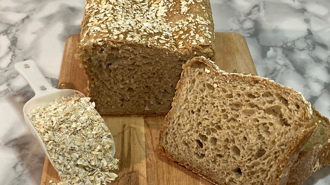 Pain Santé Flocons d’avoine et Blé entier/oatmeal and whole wheat breadخبزالشوفان ودقيق القمح الكامل