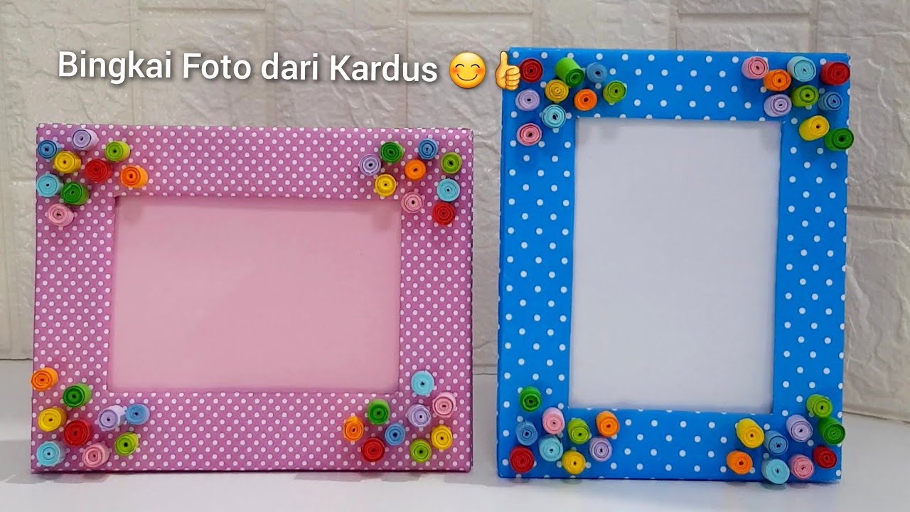 Bingkai Foto dari Kardus dan Origami | Kerajinan Tangan | Diy Photo Frame | Craft Ideas | Diy