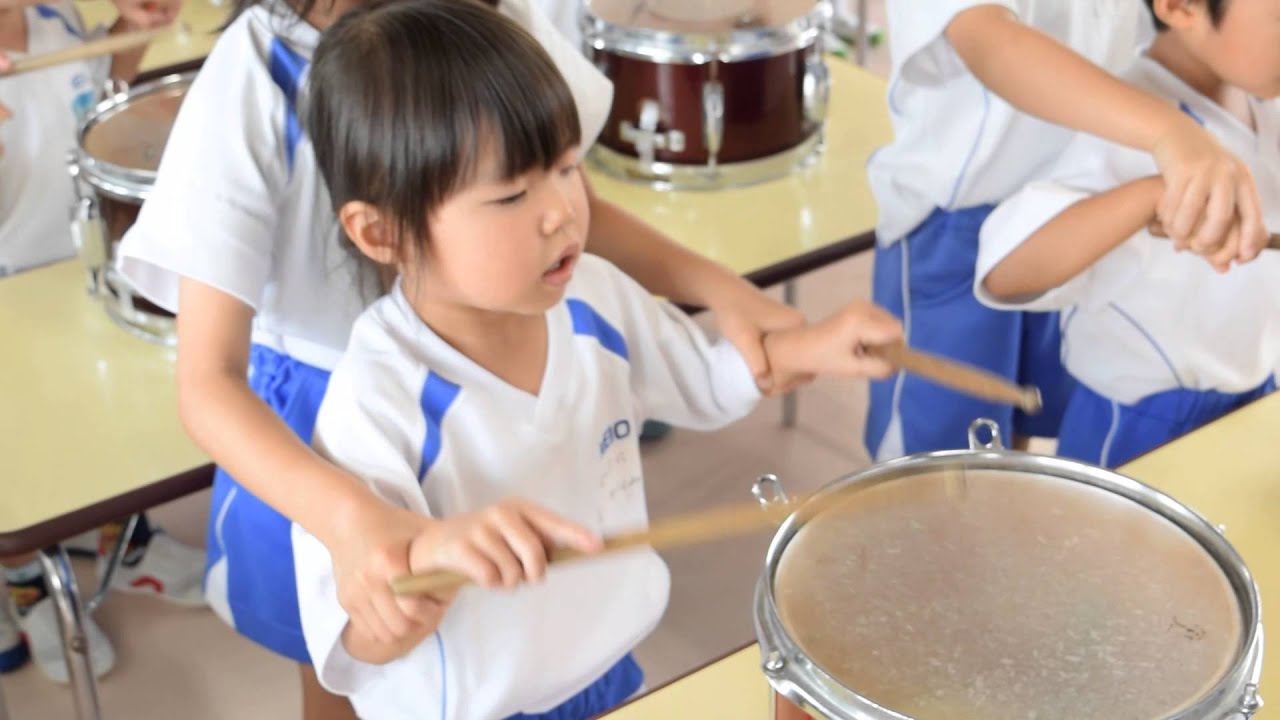 【慶応幼稚園（愛媛・松山）】太鼓を叩いたよ！（2015.7.3）