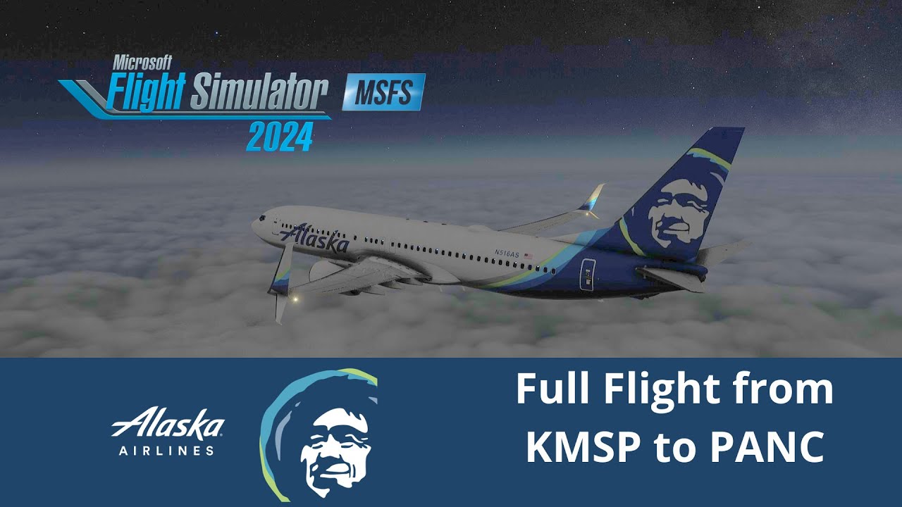 KBOI to KMSP | PMDG 737-800 Full Flight | Night Takeoff in Low visibility