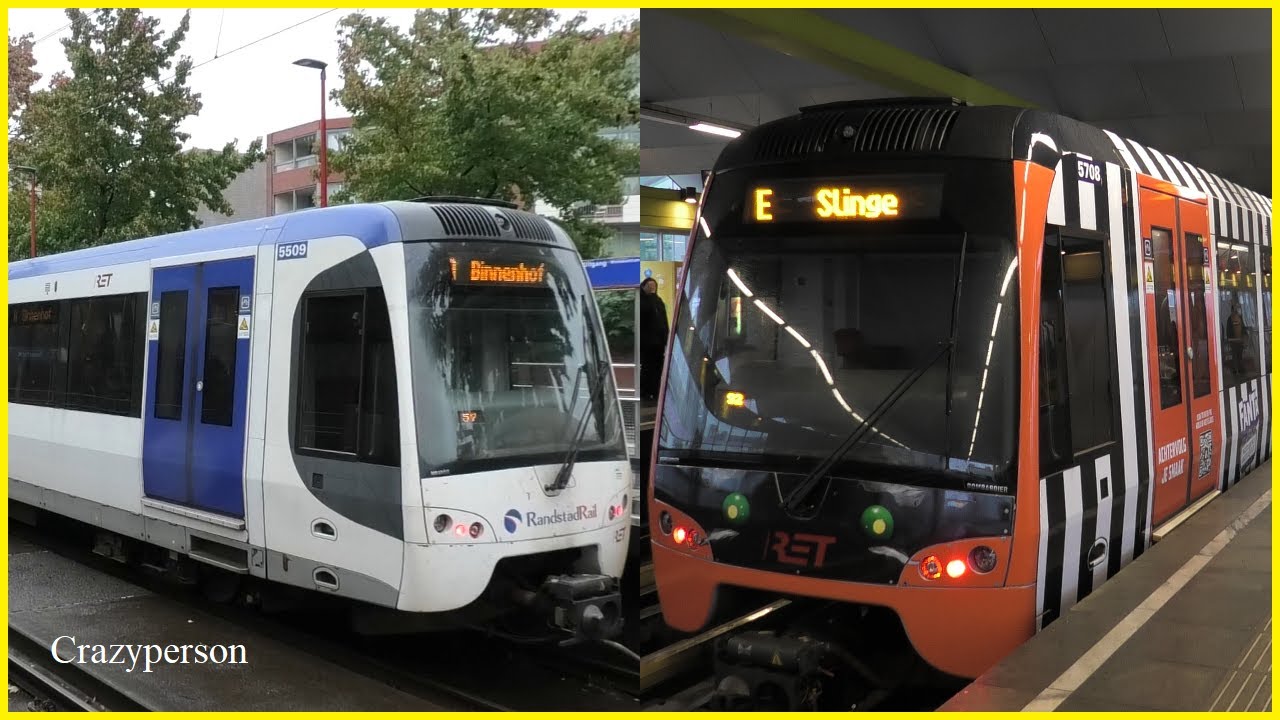 Metro Rotterdam 30 September 2024 met RandstadRail en Fanta metro