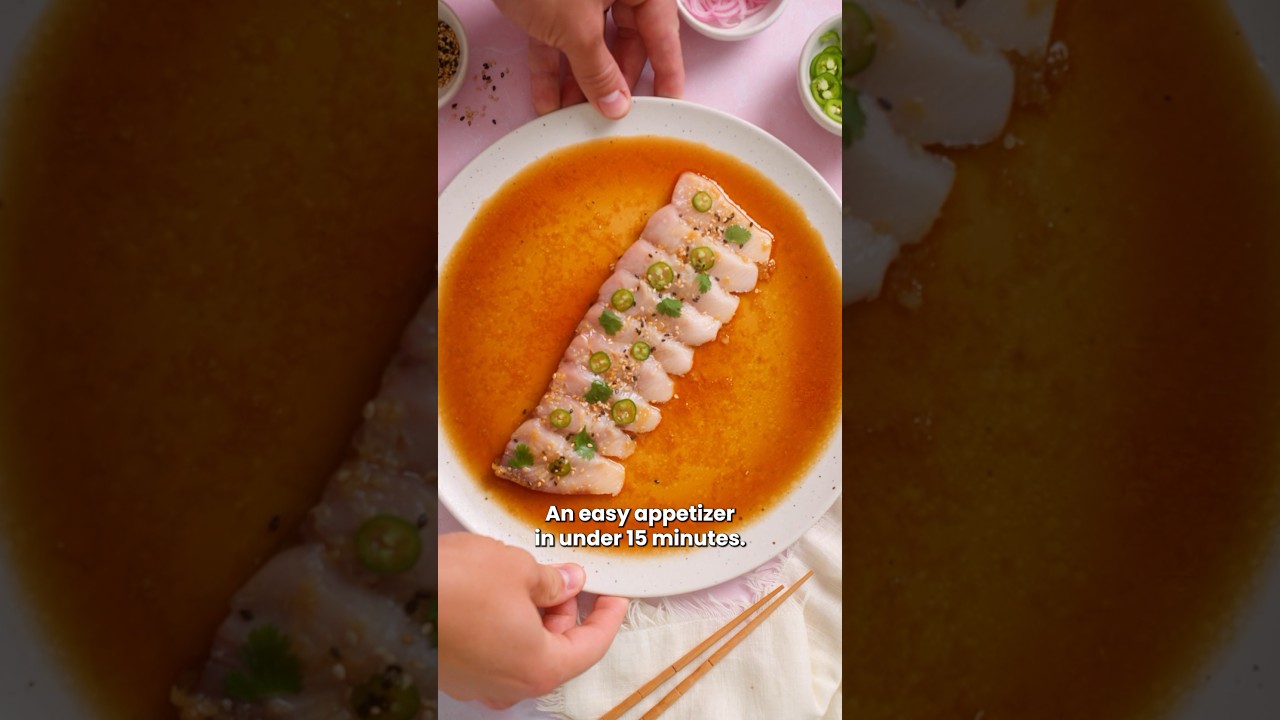 Hamachi Crudo is the ultimate date night hack 🔥