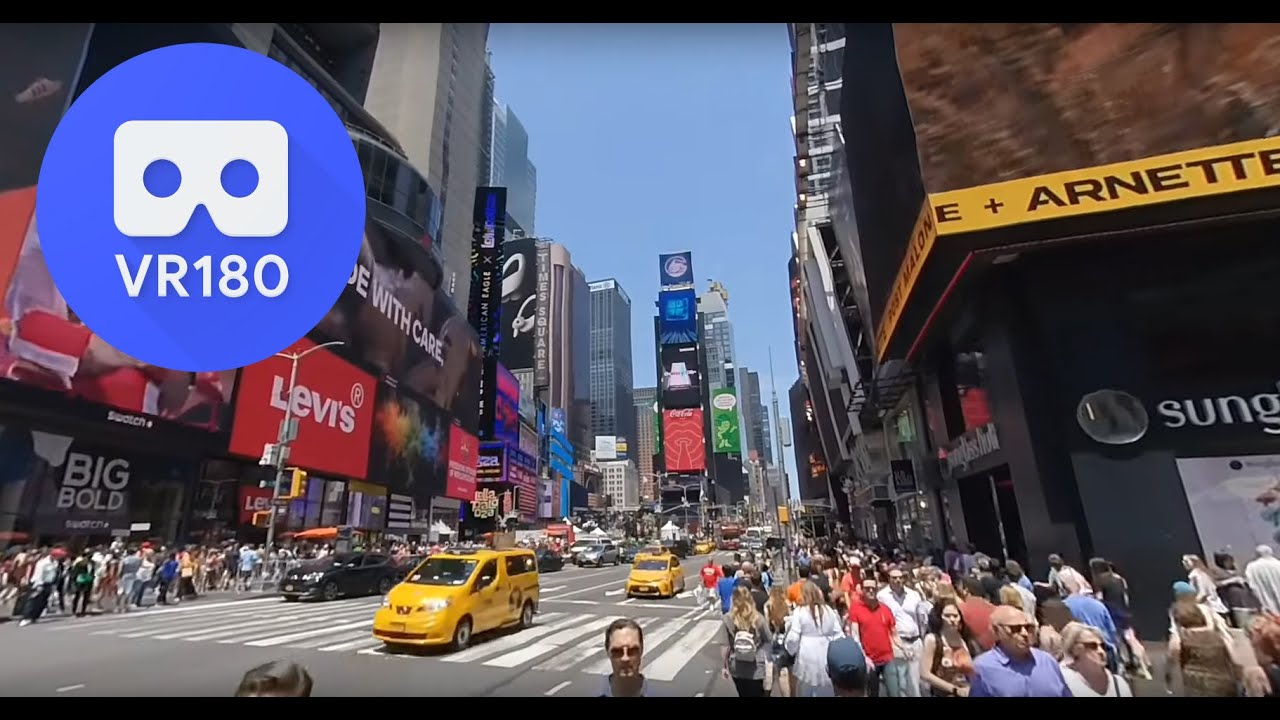Times Square Manhatten New York walk VR180