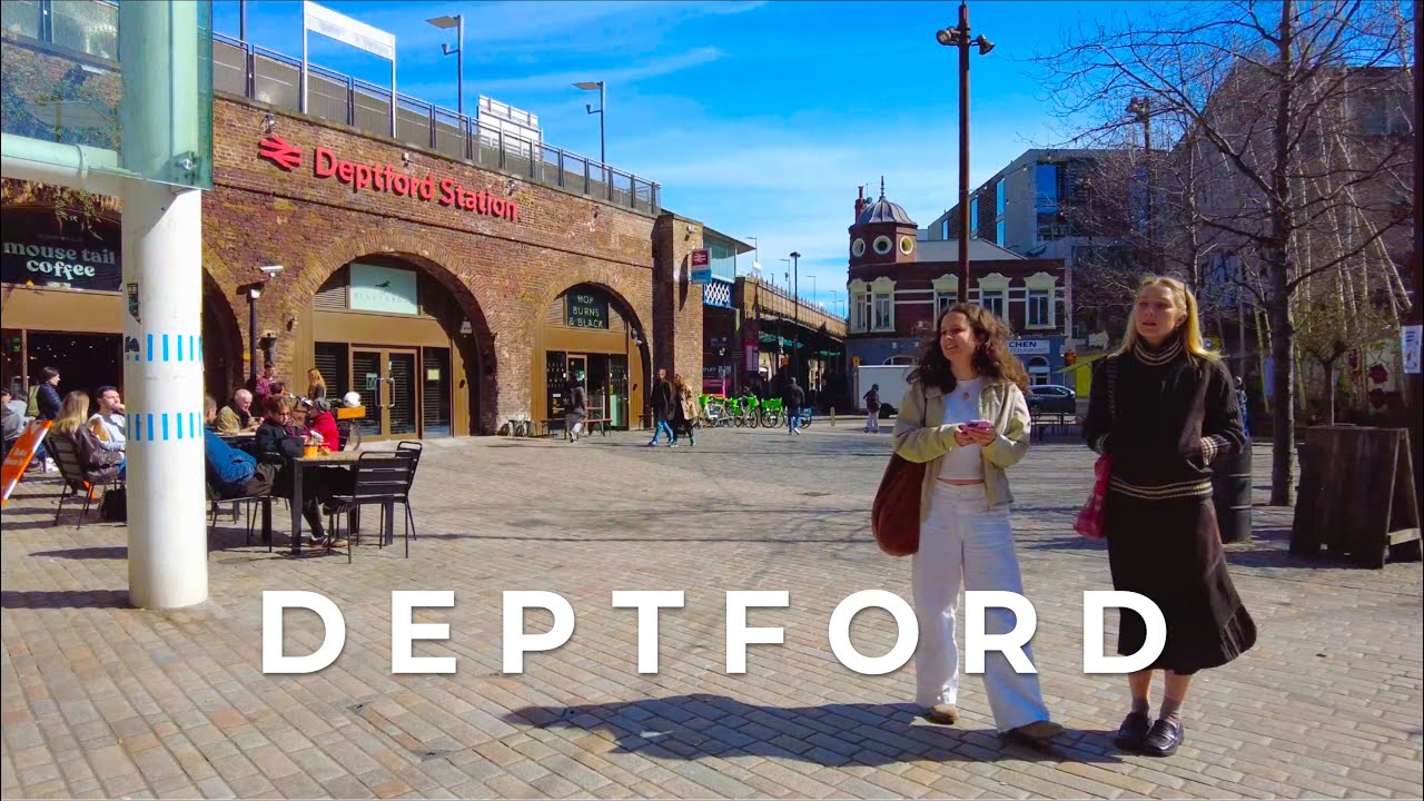 Sunny Spring Walk in Deptford | London Walk 4k