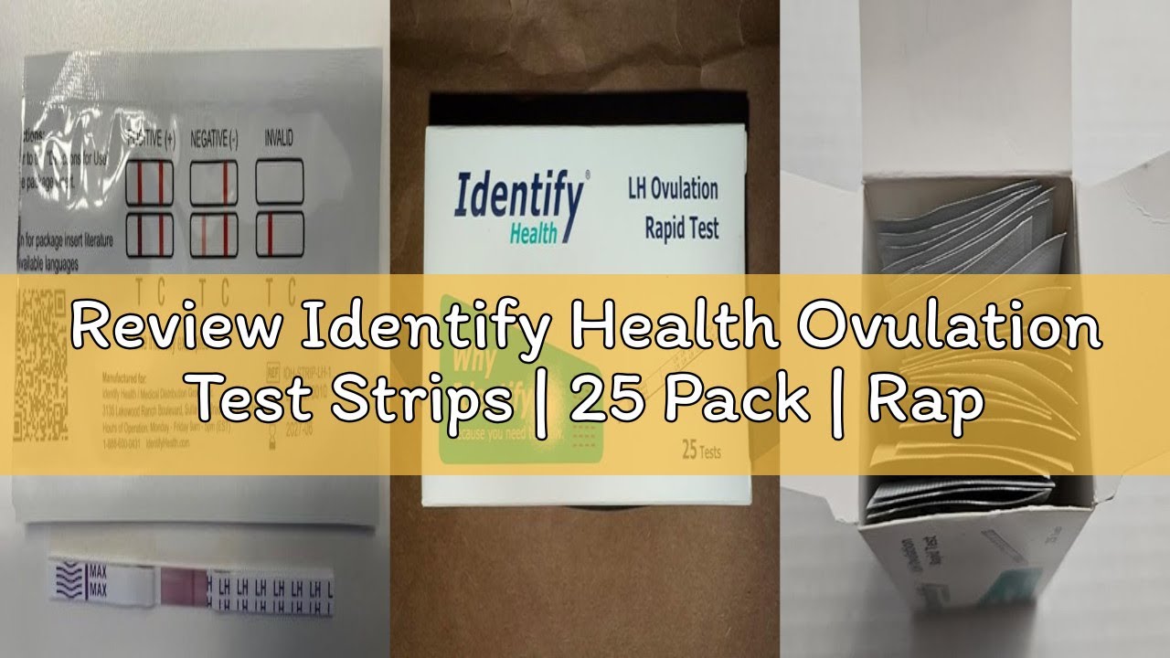 Review Identify Health Ovulation Test Strips | 25 Pack | Rapid LH Fertility Predictor for Women’s Ov