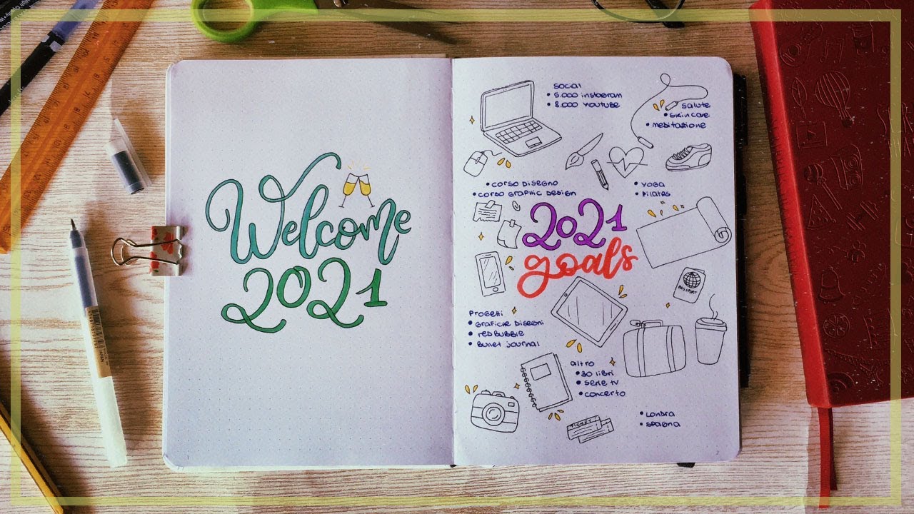 iniziamo insieme un bullet journal // 2021 setup
