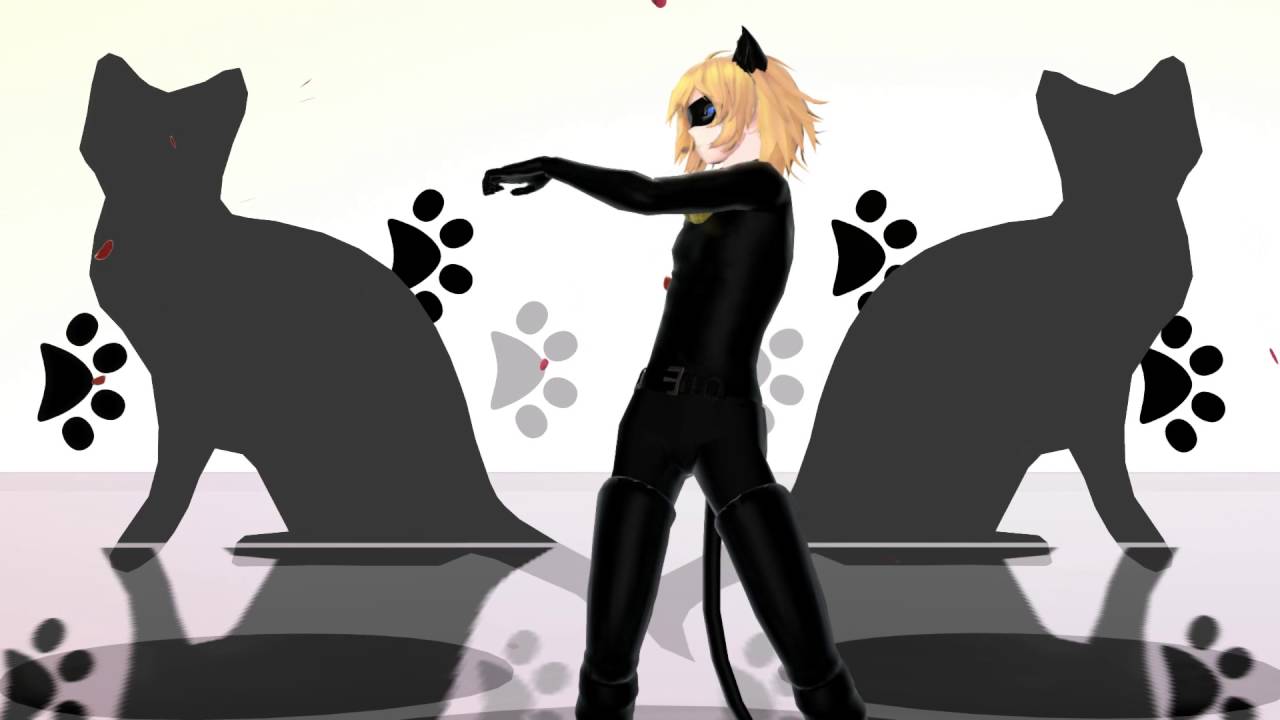 [MMD] Miraculous Ladybug PV Chat Noir  / pink cat