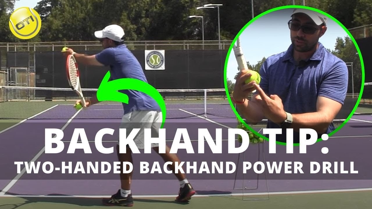 Tennis Tip: Two-Handed Backhand Power Drill