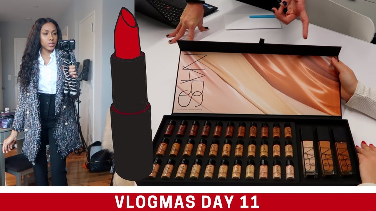 WORKING WITH NARS COSMETICS VLOGMAS DAY 11 | Jayla Koriyan TV