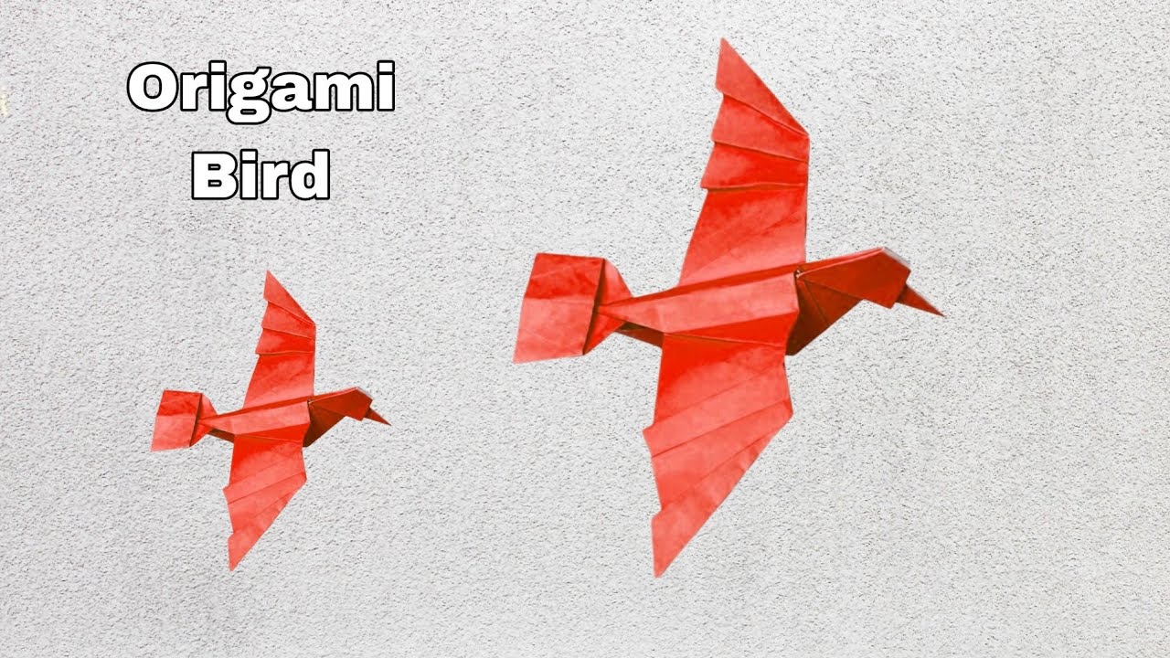 How to make origami flying bird !! Origami Bird !! Paper flying bird