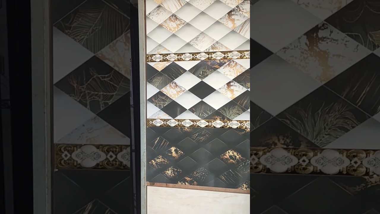Bathroom wall tiles design my youtube channel please subscribe 🫡