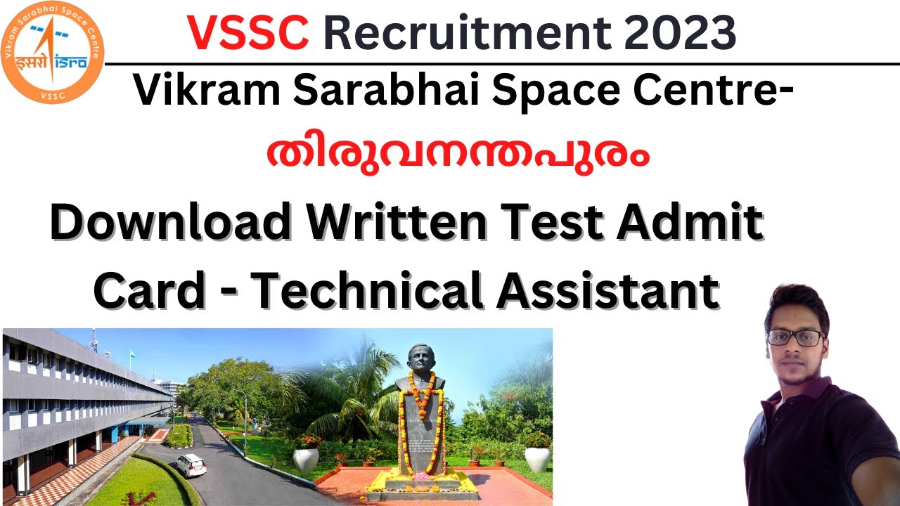 VSSC Recruitment 2023 | Download Written Test Admit Card - Technical Assistant | Kerala Job Vacancy
