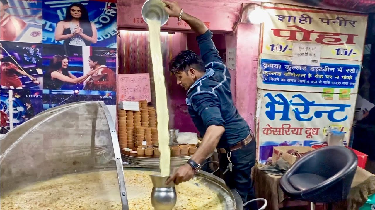 India's Most Talented Milk Man with Guinness World Record | Indian Street Food