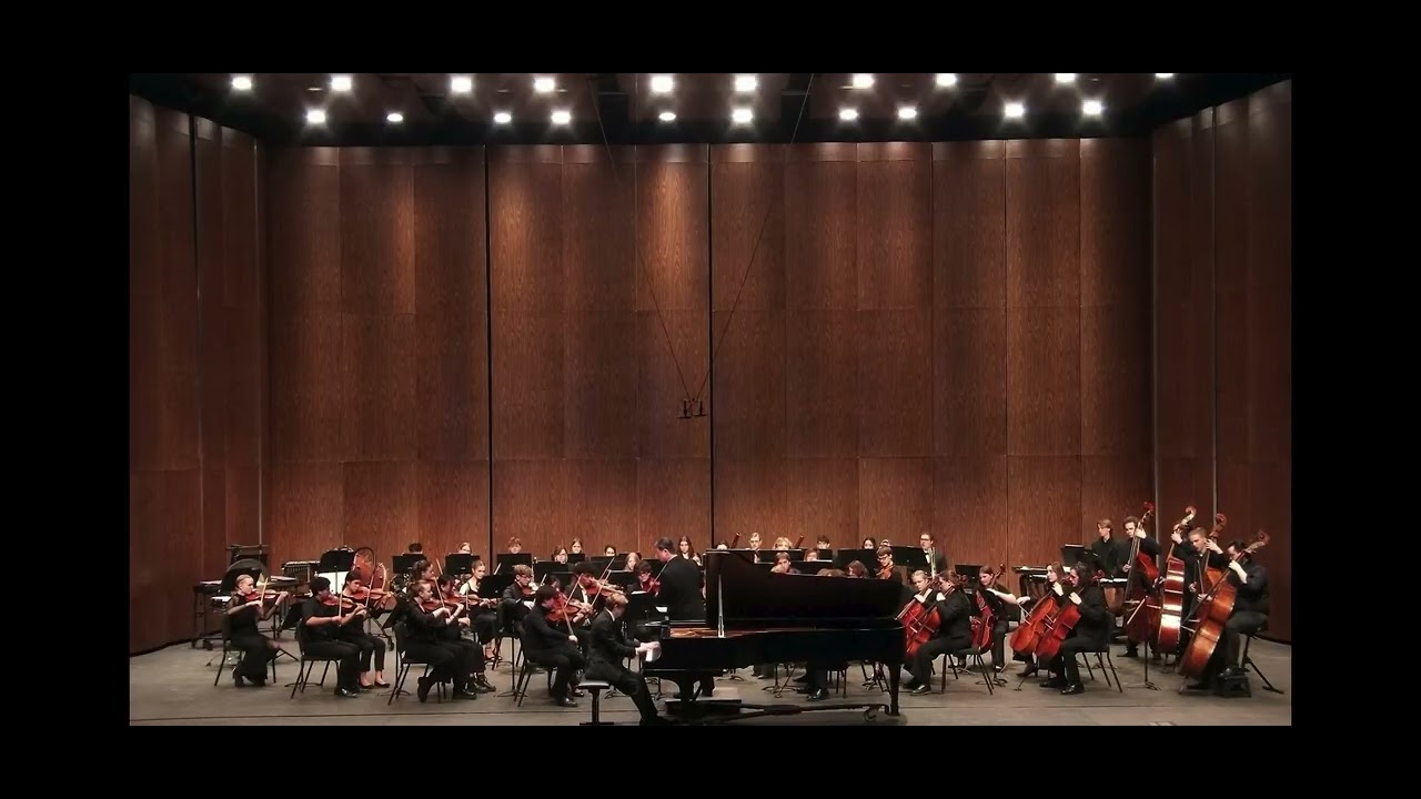 Bruno Orlowski, UWEC Symphony Orchestra, Piano Concerto in A Minor, Op 16, mvmt I, Grieg