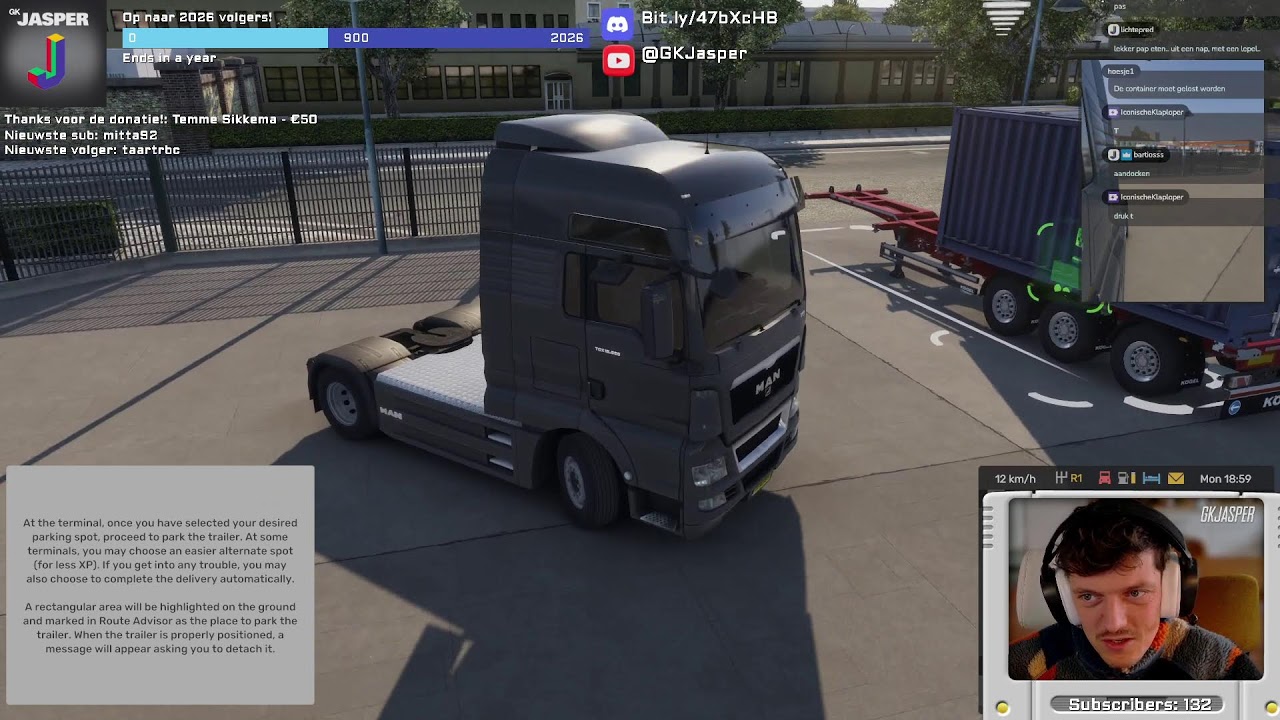 Koffie en EURO TRUCK SIMULATOR