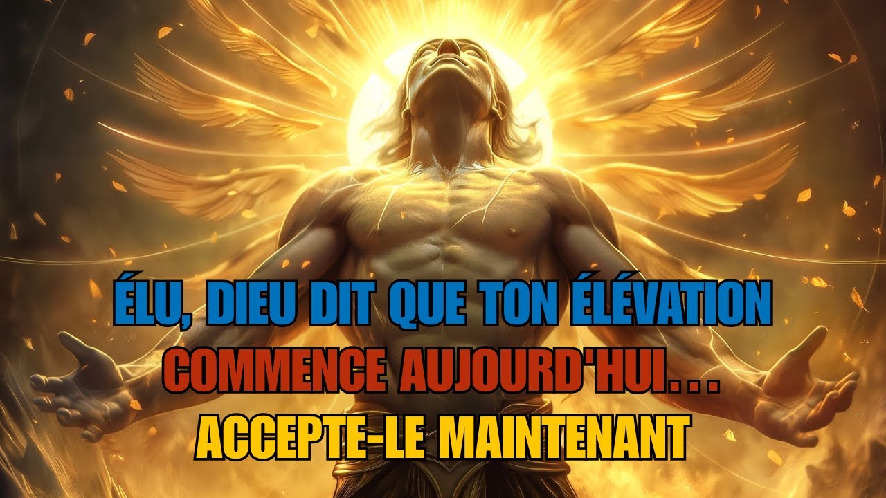 ÉLU, DIEU DIT QUE TON ÉLÉVATION COMMENCE AUJOURD'HUI