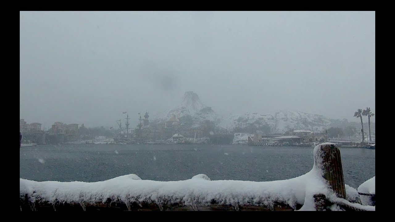 吹雪のディズニーシーを１周してみました（2014年2月8日（土）TDS）