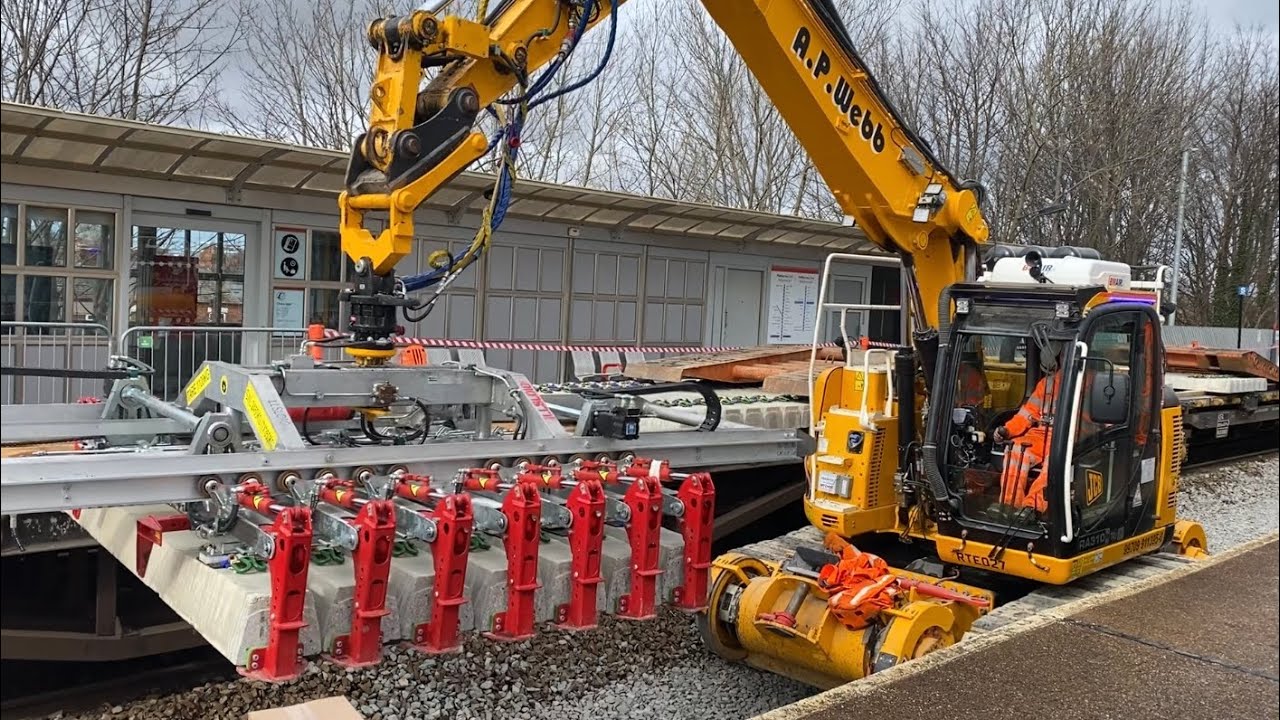 2nd Day of Track Renewal on the Borderlands Line at Shotton & Wrong Line Working at Hawarden. 5.3.23