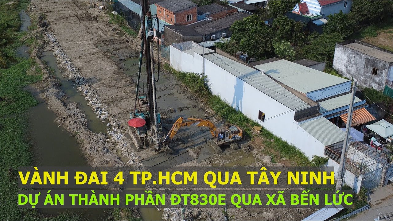 Кольцевая дорога №4 города Хошимин через Тайнинь: проектный участок DT830E в коммуне Бен Лук, пер...