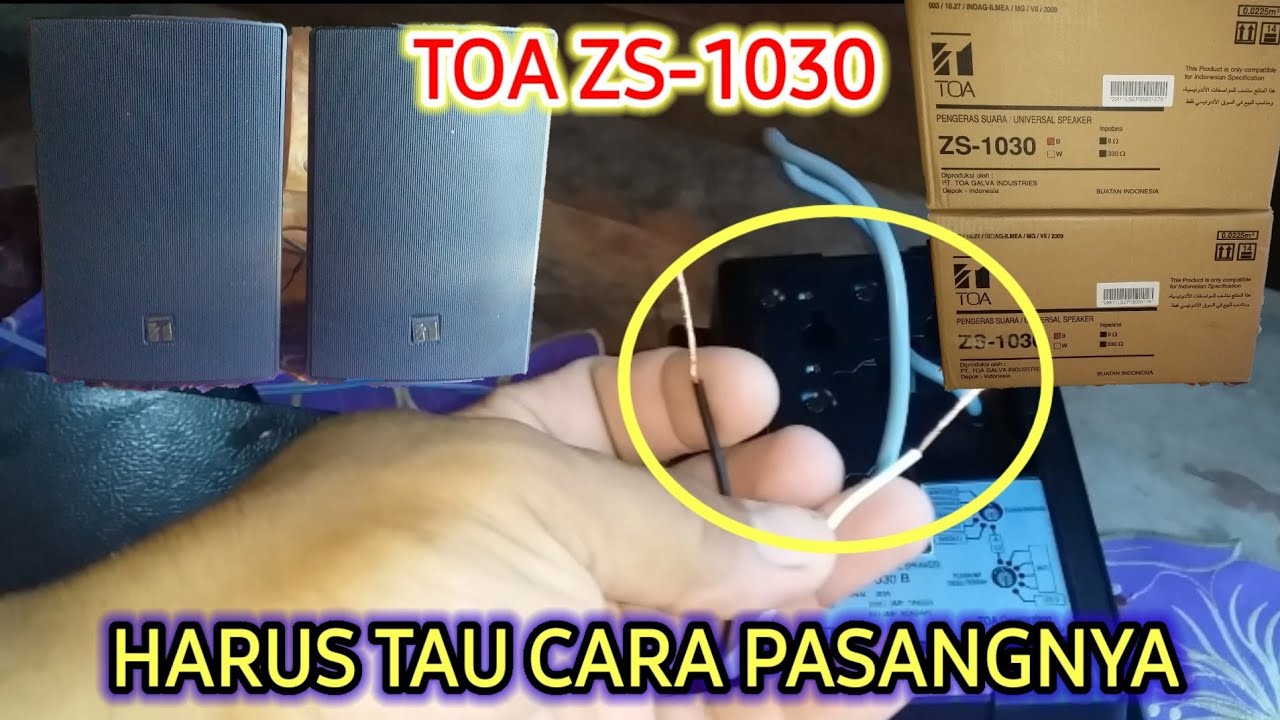 UNBOXING DAN CEK SOUND SPEAKER TOA ZS-1030