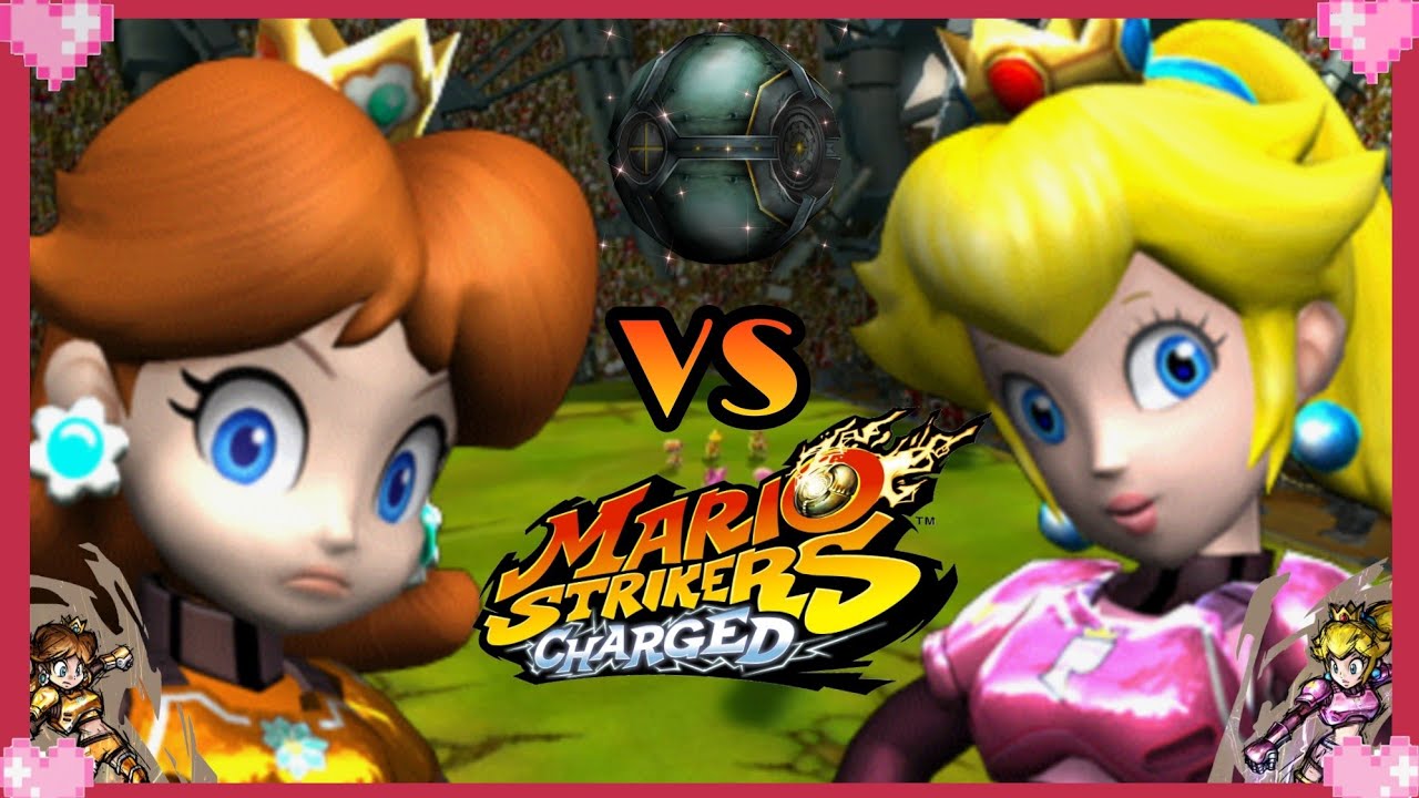 💗 Mario Strikers Charged - Peach vs Daisy 💗