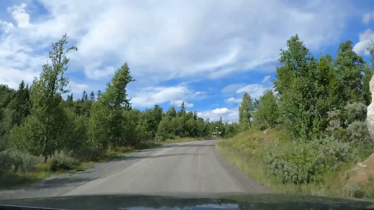 Car - Etnedalsvegen - Lenningsvegen - Vestfjellvegen - Langsua Nasjonalpark - Norway 🇳🇴 Norge - 4K
