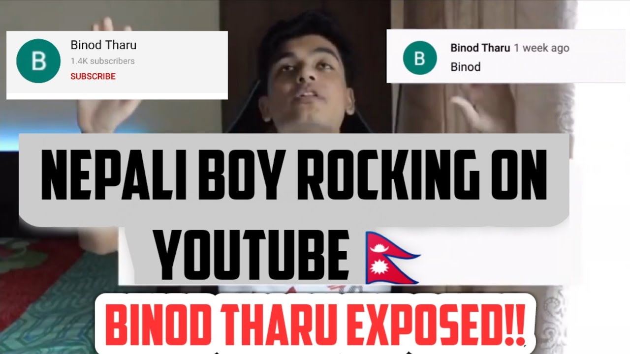 WHO IS YOUTUBE VIRAL BINOD?😱🇳🇵🇳🇵. PROUD NEPALI BOY ROCKS YOUTUBE.😍 #Binod #binod_tharu